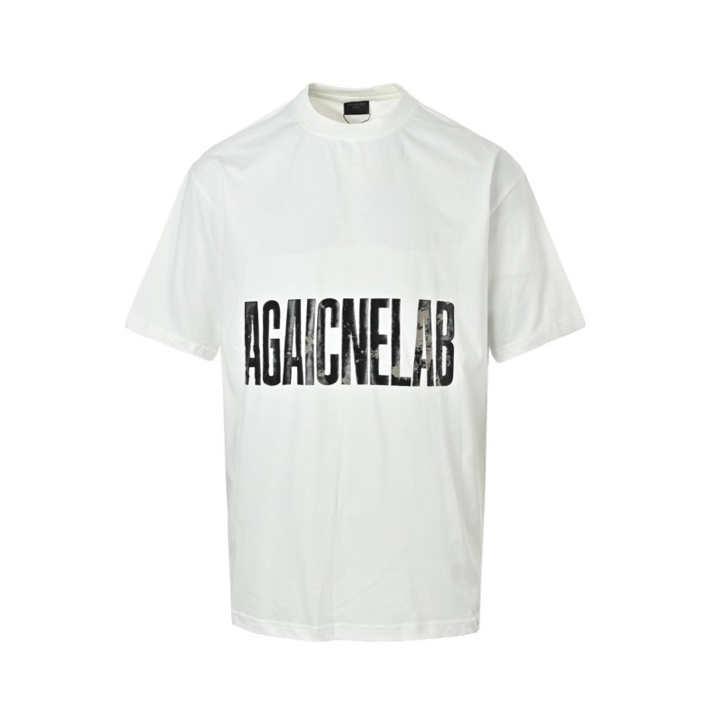 White Logo Graphic Short Sleeve T-Shirt