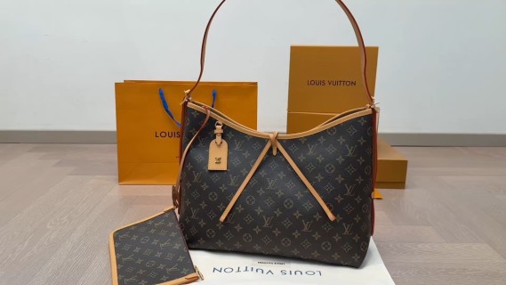 Louis Vuitton Monogram Canvas Shoulder Bag Brown video