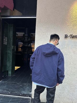 Navy Zip-Up Overshirt Jacket view 2
