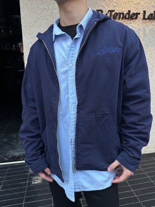 Navy Zip-Up Overshirt Jacket view 8