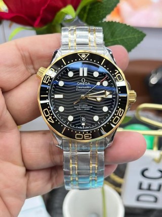 Omega Seamaster 300M Two-Tone Black Dial Watch