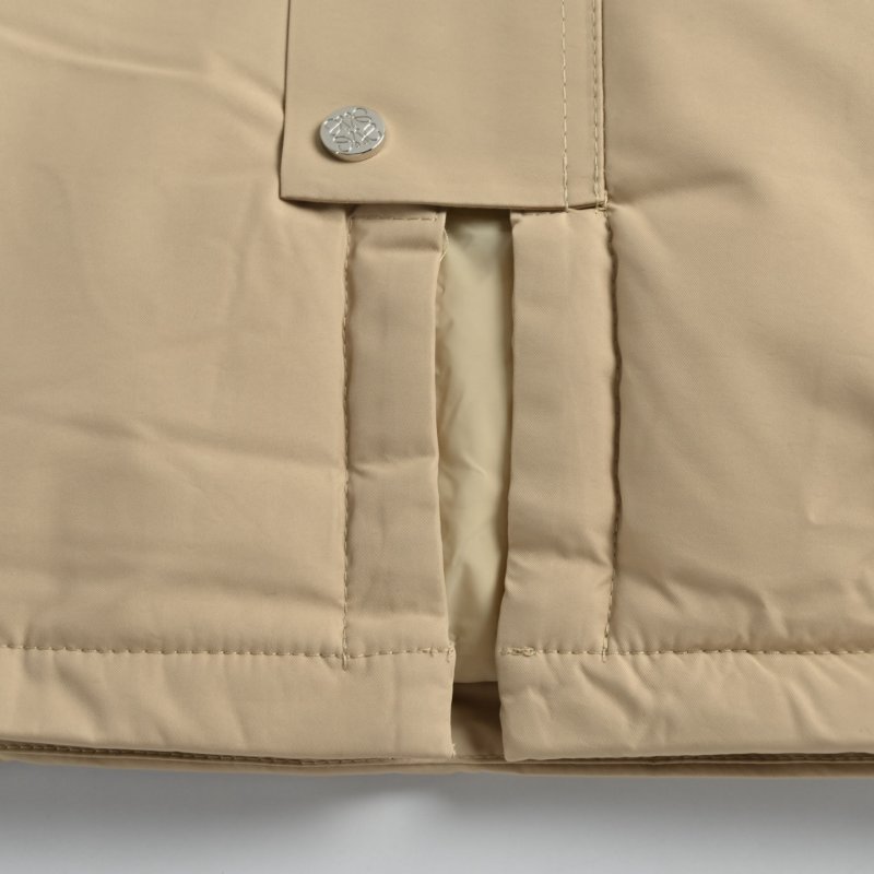 Loewe Cream Down Jacket with Embroidered Logo view