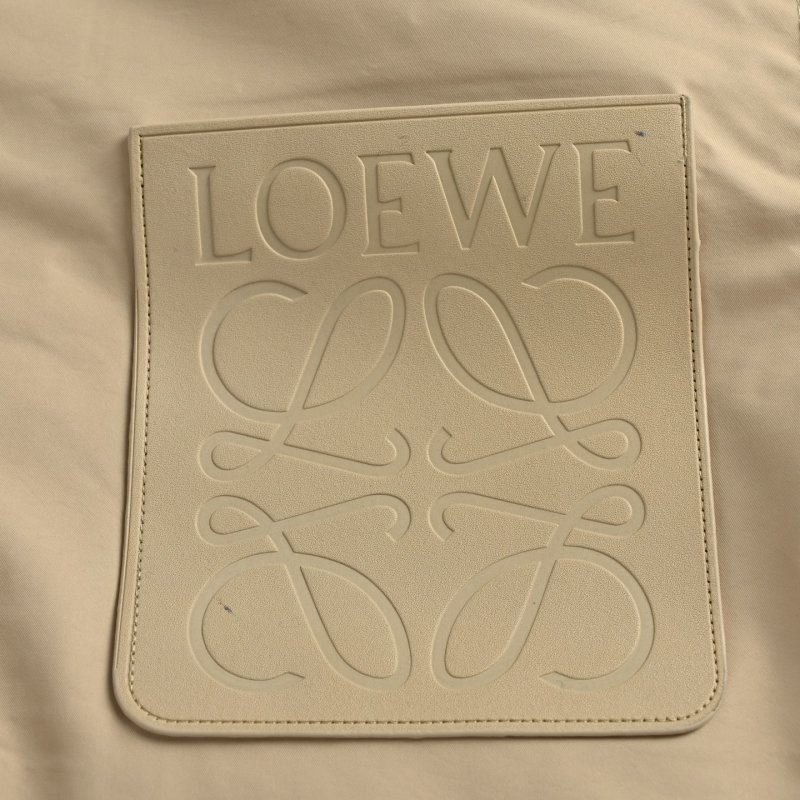 Loewe Cream Down Jacket with Embroidered Logo view