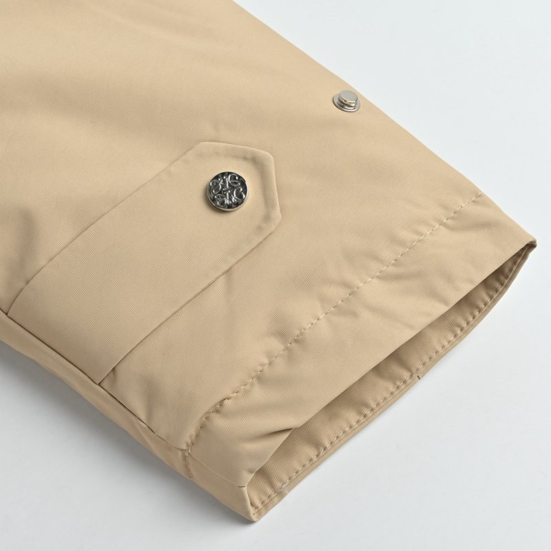 Loewe Cream Down Jacket with Embroidered Logo view
