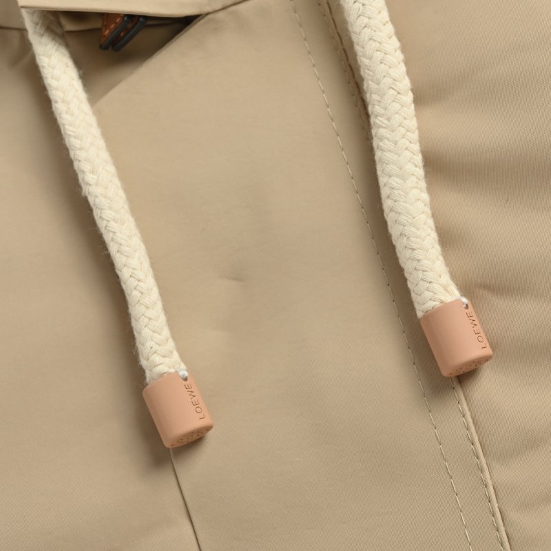 Loewe Cream Down Jacket with Embroidered Logo view