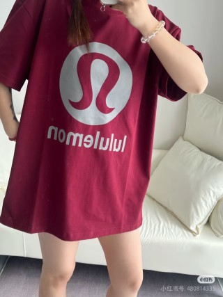 Lululemon Burgundy Logo T-Shirt view 3