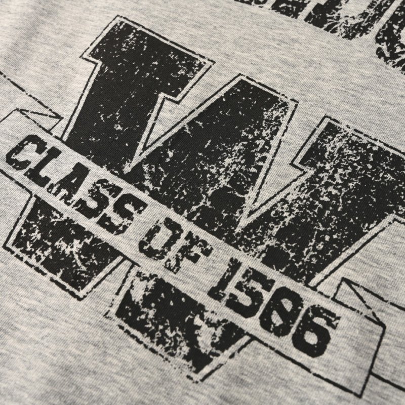 Grey Vintage Graphic Short Sleeve T-Shirt view