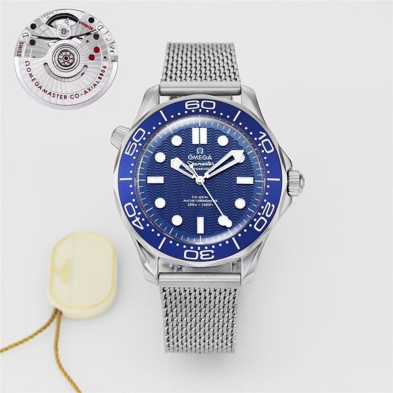 Omega Seamaster Diver 300M Blue Dial Steel Watch view