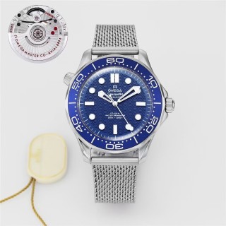 Omega Seamaster Diver 300M Blue Dial Steel Watch view 2