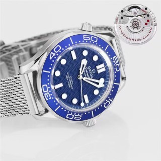 Omega Seamaster Diver 300M Blue Dial Steel Watch view 5