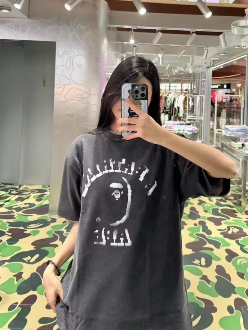 A Bathing Ape Black Graphic Logo T-Shirt
