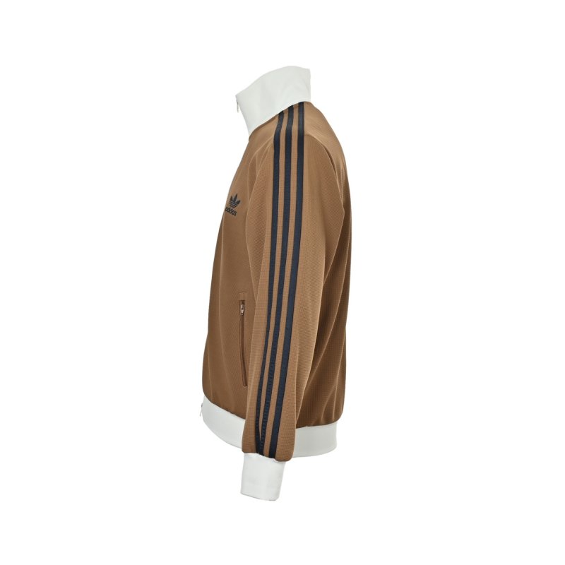 Adidas Originals Trefoil Track Jacket Camel Stripe view