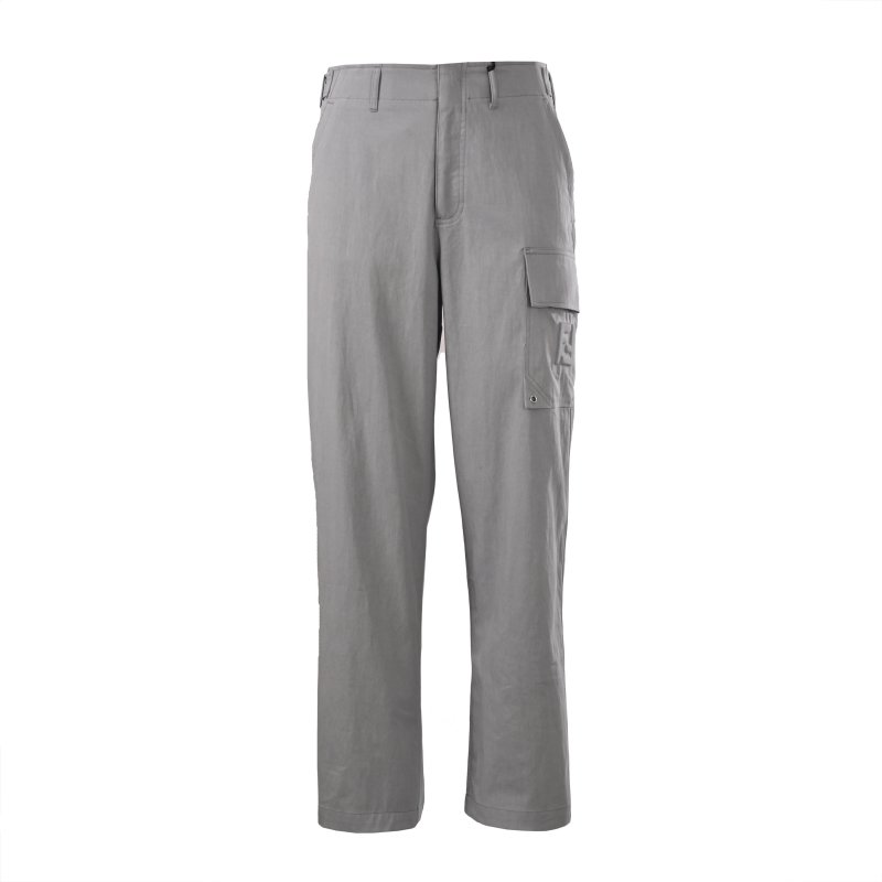 Fendi Grey Monogram Relaxed Fit Pants view