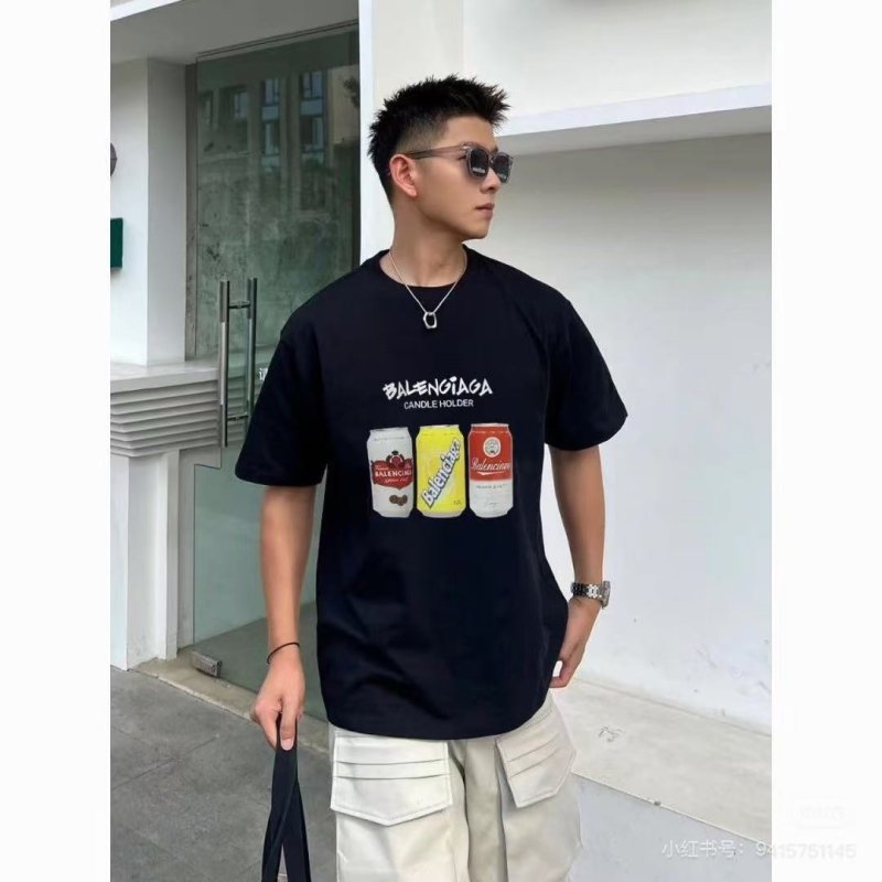 Balenciaga Candle Holder Black T-Shirt