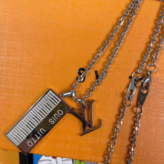 Louis Vuitton LV Sound Keyboard Piano Pendant Necklace Silver view 5