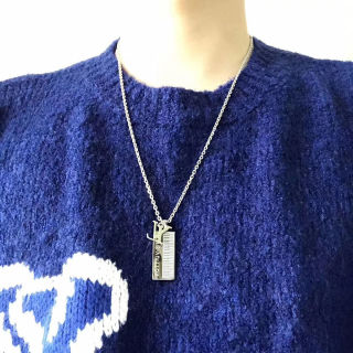 Louis Vuitton LV Sound Keyboard Piano Pendant Necklace Silver view 9