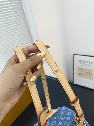 Louis Vuitton Monogram Denim Backpack Blue view 8
