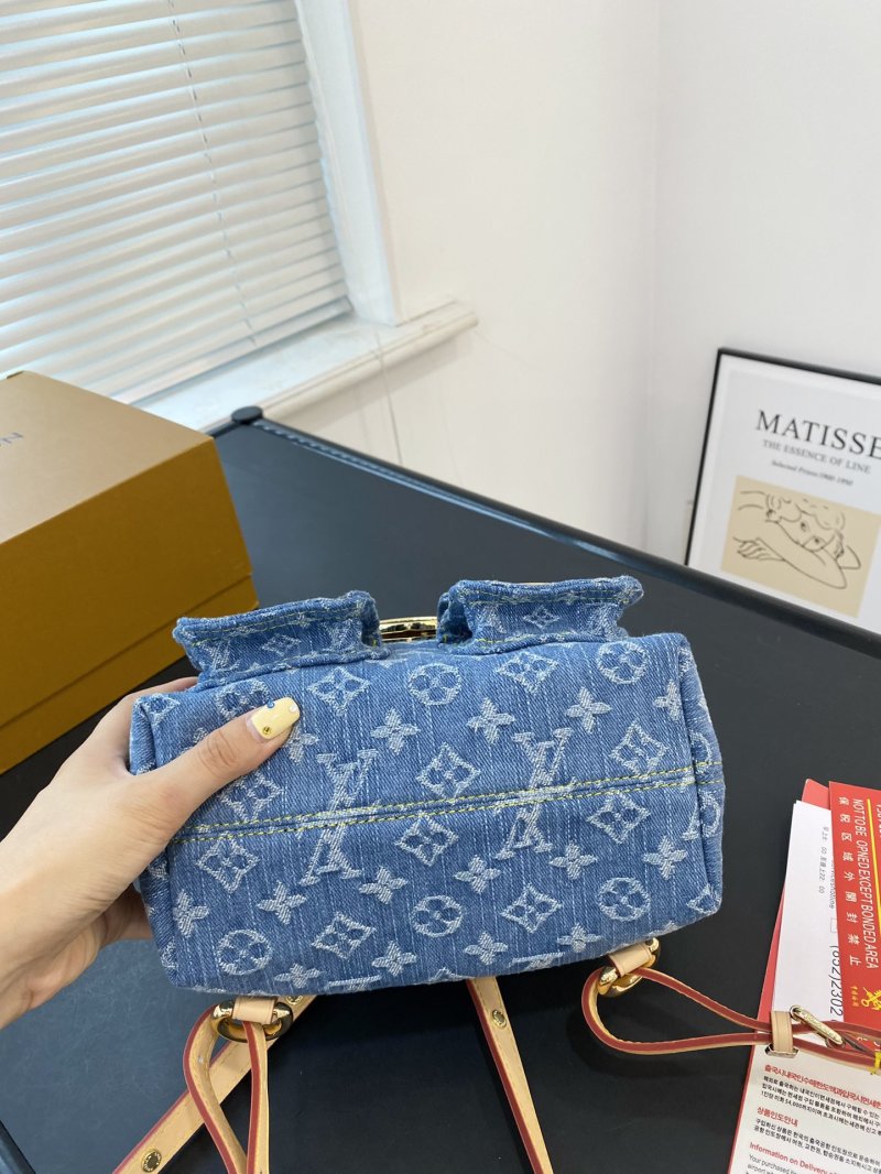 Louis Vuitton Monogram Denim Backpack Blue view