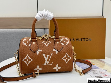 Louis Vuitton Speedy Bandoulière 20 Monogram Caramel Brown view 1