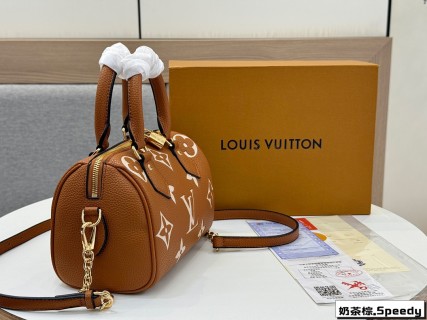 Louis Vuitton Speedy Bandoulière 20 Monogram Caramel Brown view 2