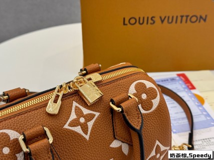Louis Vuitton Speedy Bandoulière 20 Monogram Caramel Brown view 5