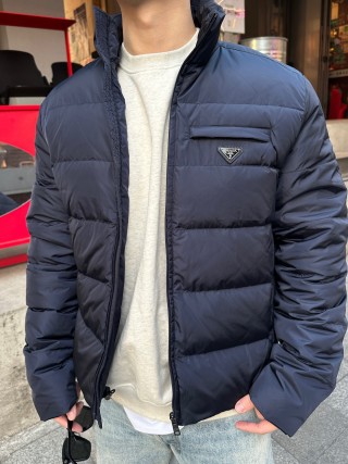 Navy Puffer Down Jacket view 4
