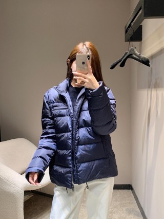 Navy Puffer Down Jacket view 8