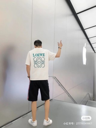 Loewe Anagram Print Cream T-Shirt view 3