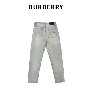 Light Wash Straight Leg Denim Jeans view 12