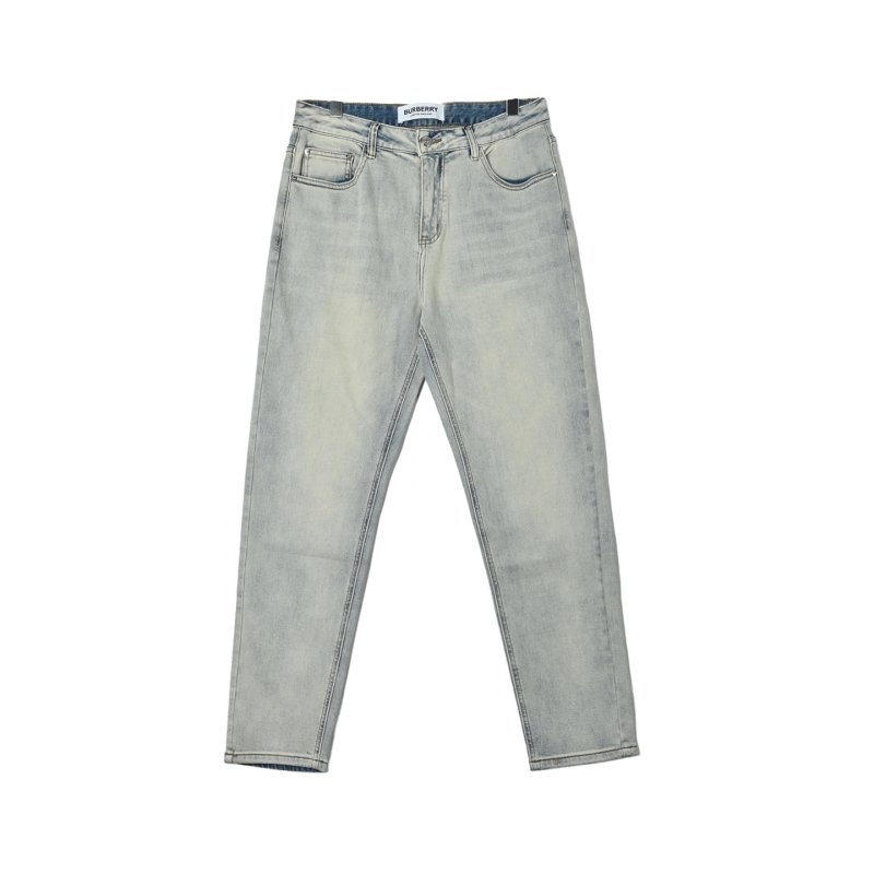 Light Wash Straight Leg Denim Jeans view