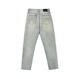 Light Wash Straight Leg Denim Jeans view 14