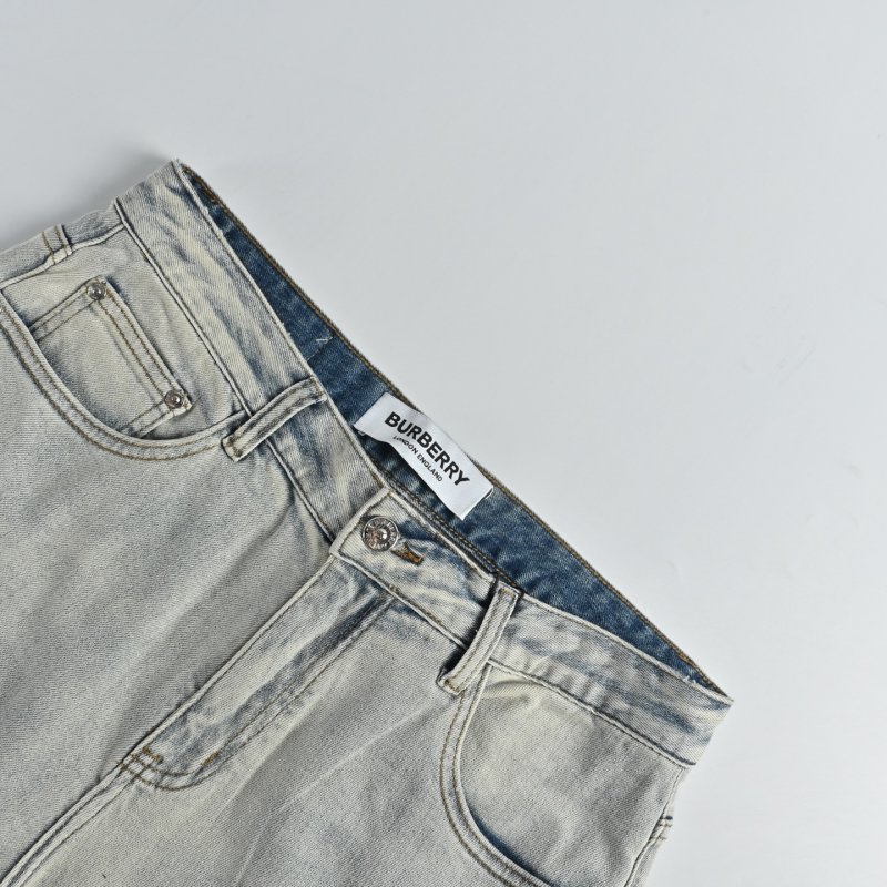 Light Wash Straight Leg Denim Jeans view