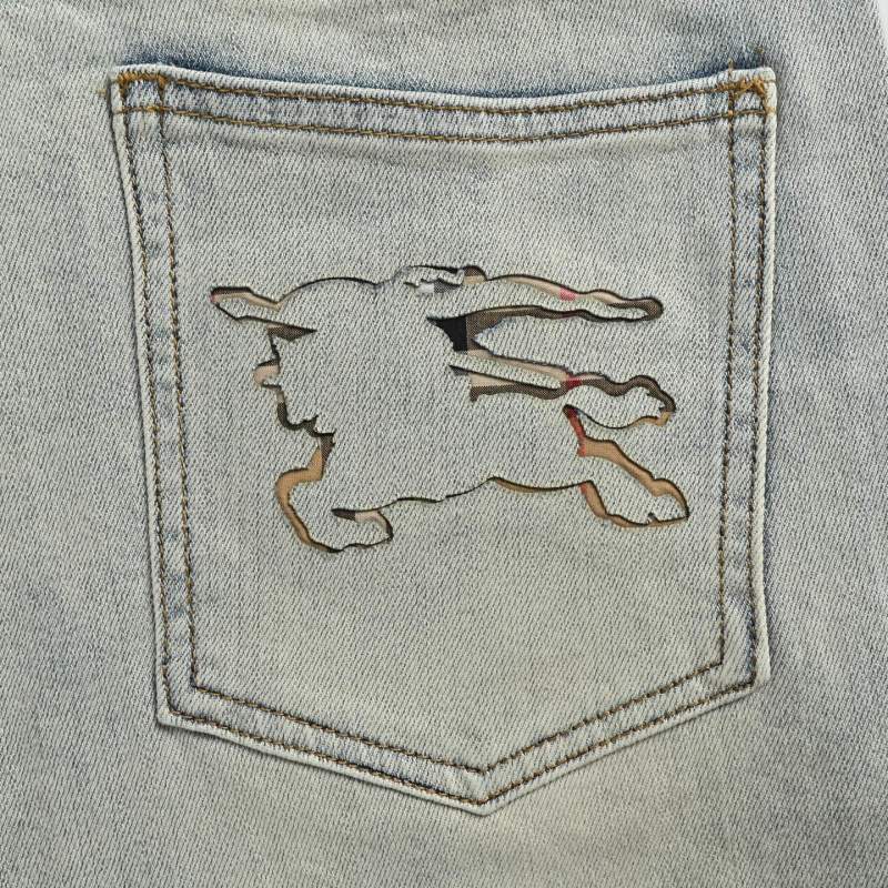 Light Wash Straight Leg Denim Jeans view