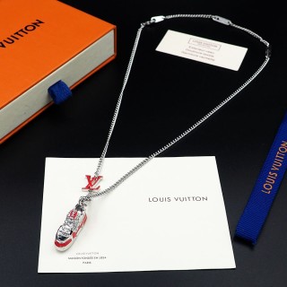 Louis Vuitton LV Trainer Red & White Sneaker Pendant Necklace view 5