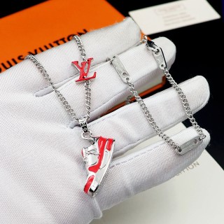 Louis Vuitton LV Trainer Red & White Sneaker Pendant Necklace view 6