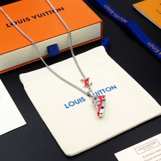 Louis Vuitton LV Trainer Red & White Sneaker Pendant Necklace view 7