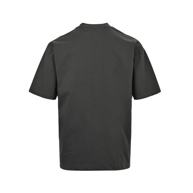 Black Oversized T-Shirt with Blue Distressed Bow Graphic view