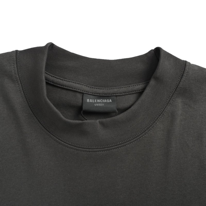 Black Oversized T-Shirt with Blue Distressed Bow Graphic view