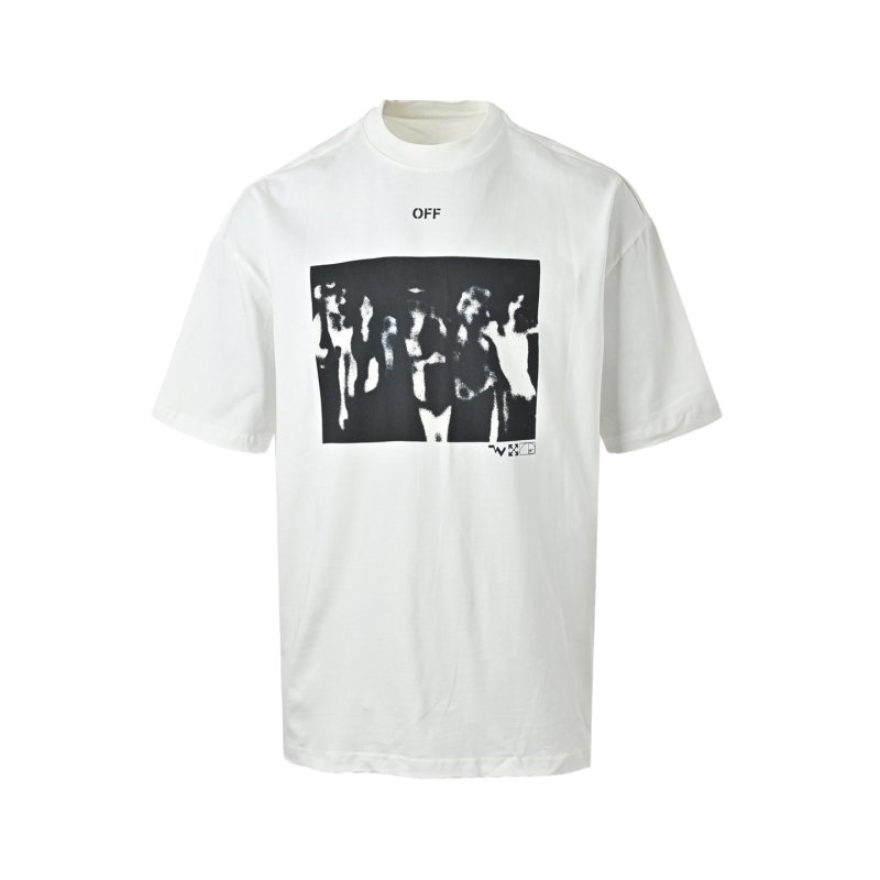 White Graphic Print Short Sleeve T-Shirt view