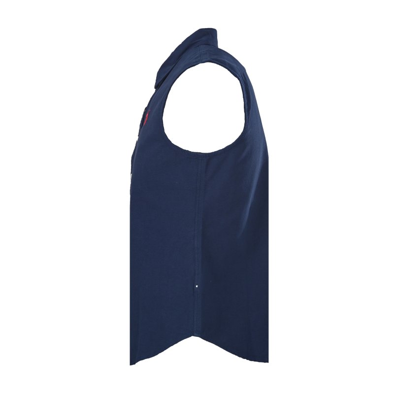 Polo Ralph Lauren Navy Sleeveless Denim Shirt view