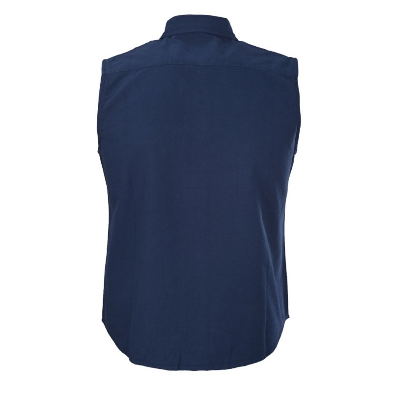 Polo Ralph Lauren Navy Sleeveless Denim Shirt view