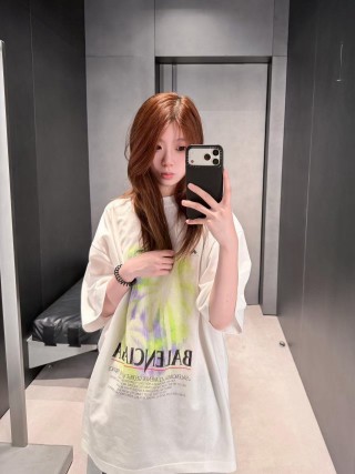 Adidas Gradient Oversized T-Shirt White view 3