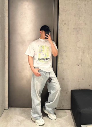Adidas Gradient Oversized T-Shirt White view 7