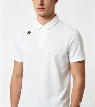 Stone Island White Short-Sleeve Polo Shirt view 5
