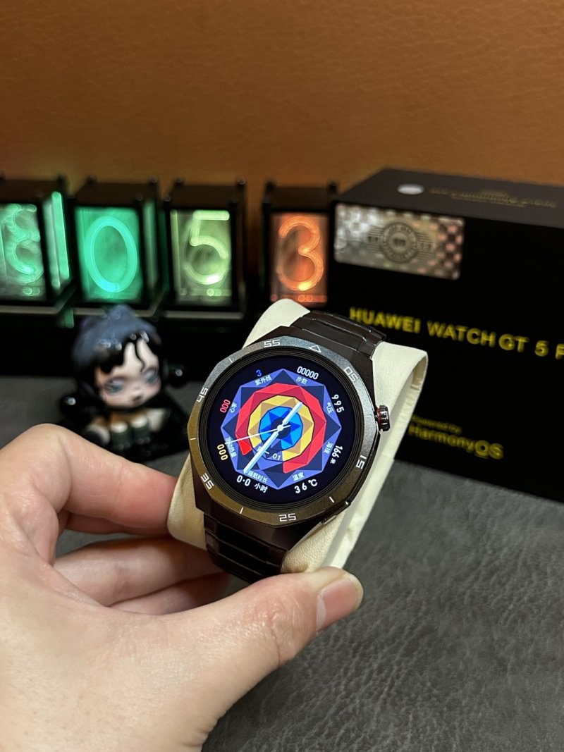 Huawei GT5 Pro Black Smartwatch with Three-Strap Bundle view
