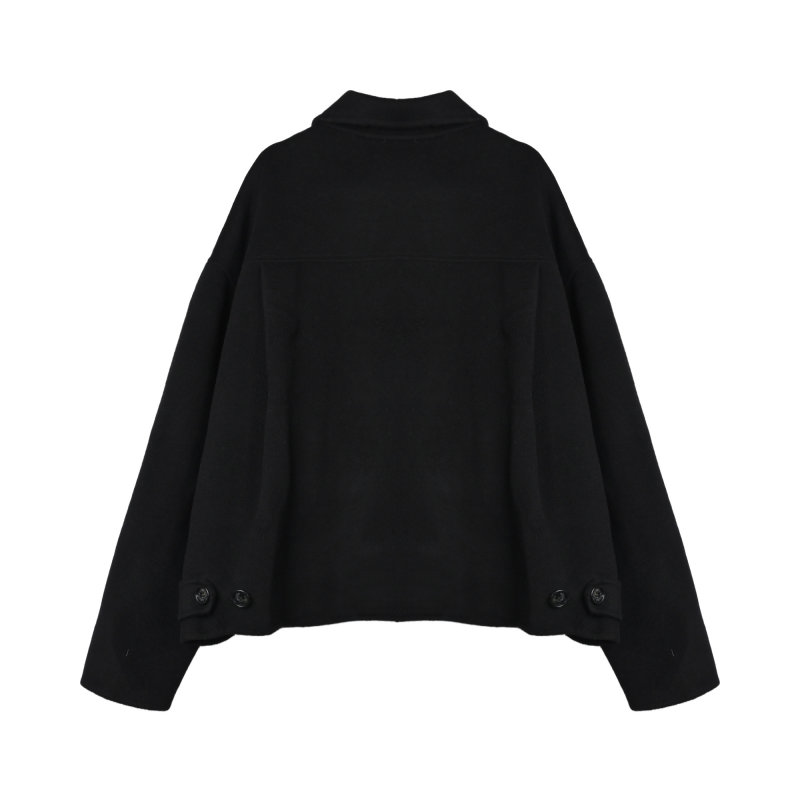Stone Island Black Wool Overshirt Jacket view