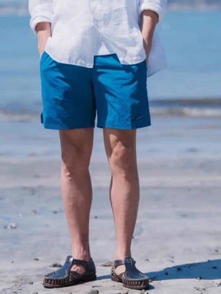Nike Blue Nylon Cargo Shorts view 2