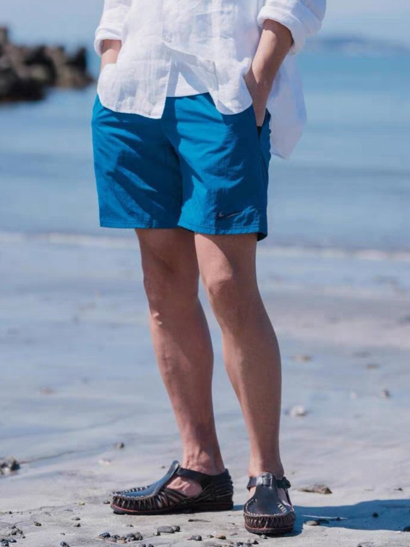 Nike Blue Nylon Cargo Shorts view