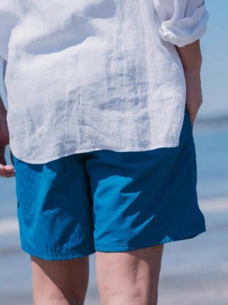 Nike Blue Nylon Cargo Shorts view 5