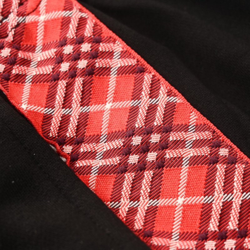 Black & Red Check Side Stripe Cargo Pants view